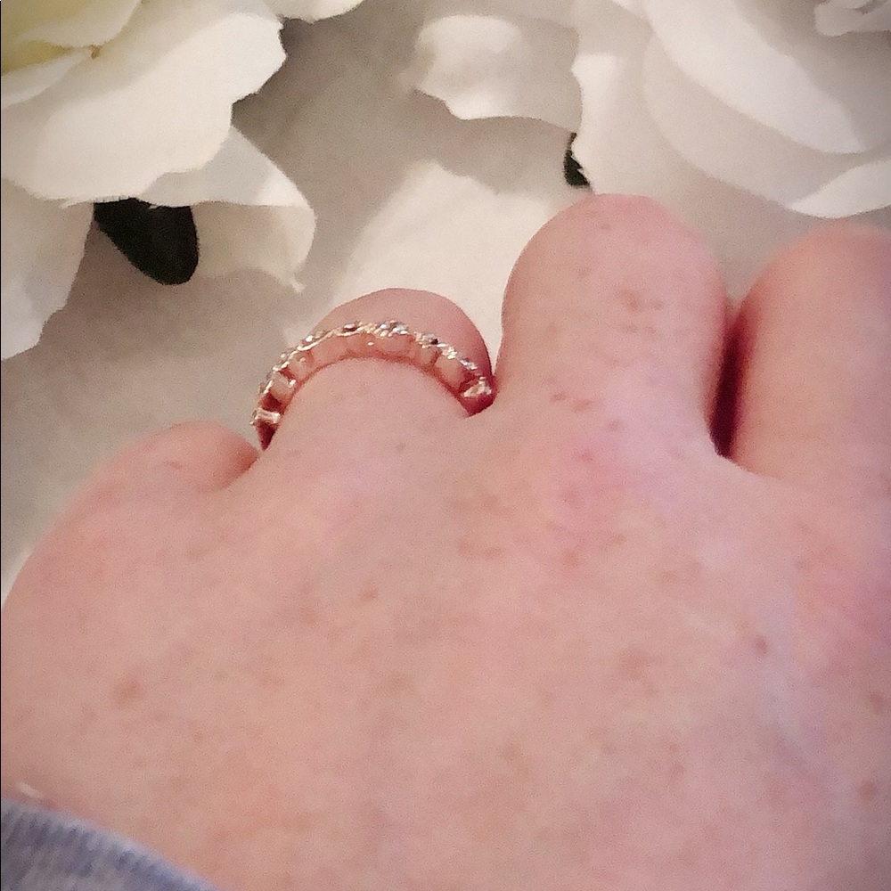 5/$50 Rose Gold & CZ Ring - Picture 4 of 6